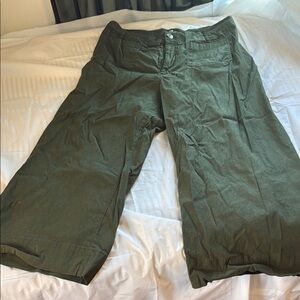Anthropologie Maeve Olive Green Trousers